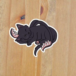 Displacer Beast Kitten Dungeons and Dragons Sticker, Cute Aesthetic Sticker for Laptop Waterbottle and more, Nerdy Stickers