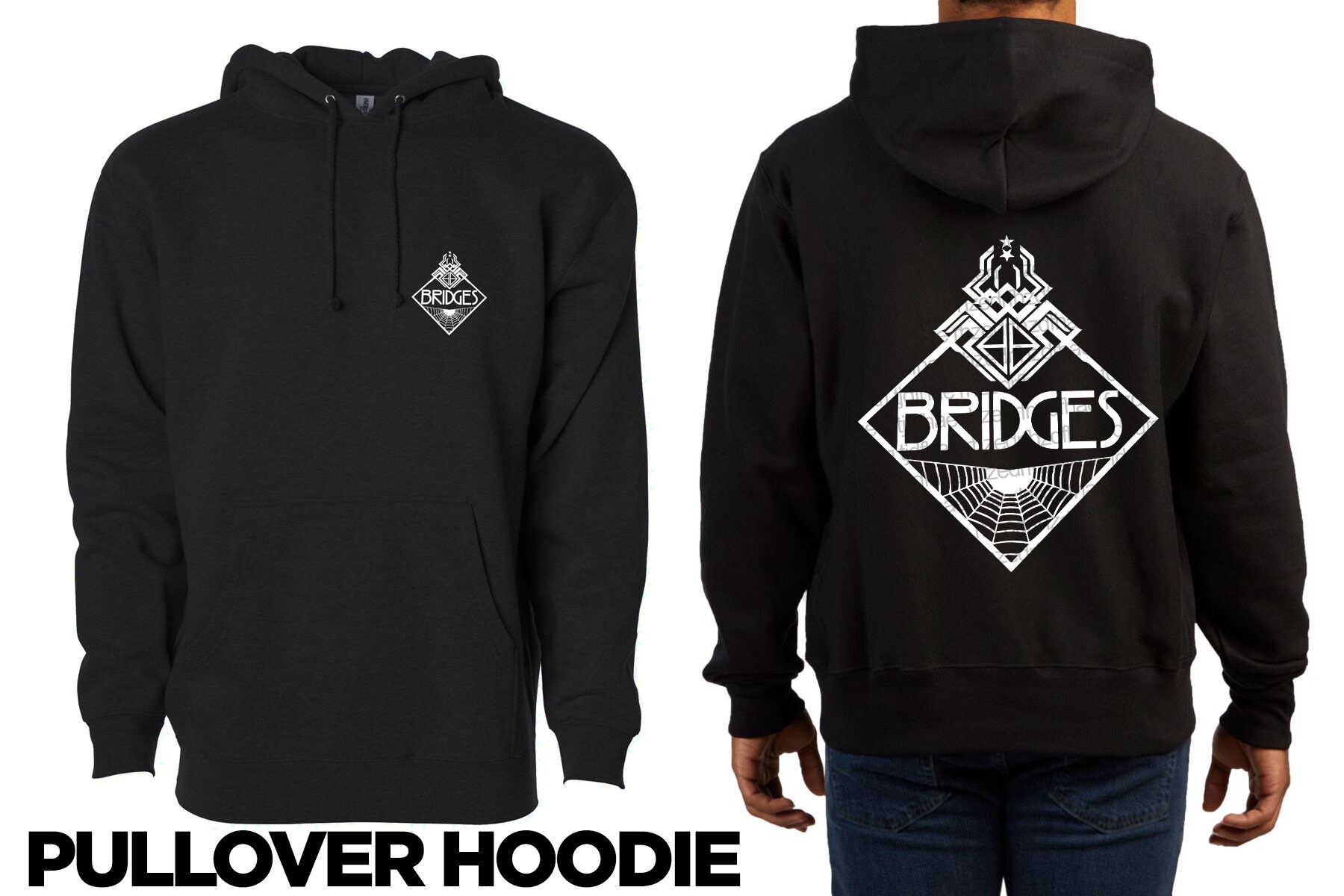 Old Bridges Logo Pullover Hoodie Death Stranding
