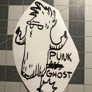 Life is Strange &quot;Punk ghost” 4” x 6” Vinyl Decal