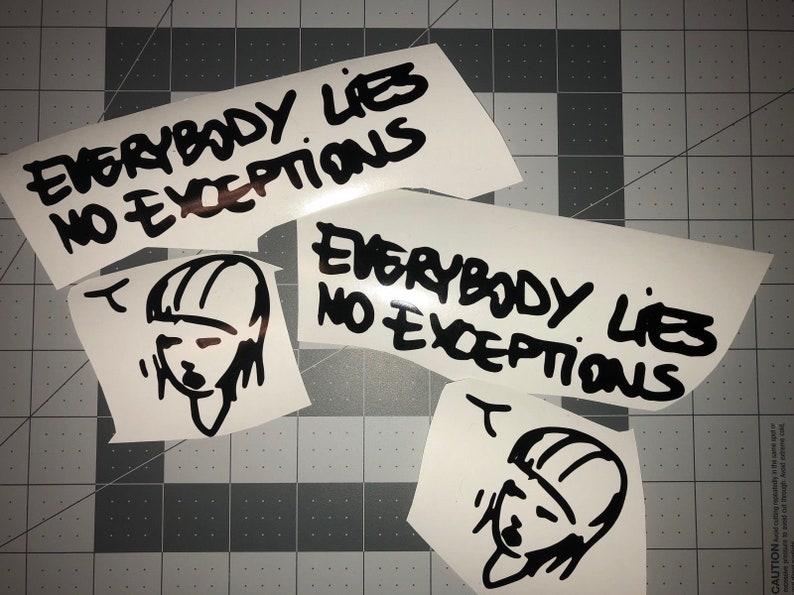 Life is Strange Everybody Lies No Exceptions 10 x 3 vinyl decal image 1