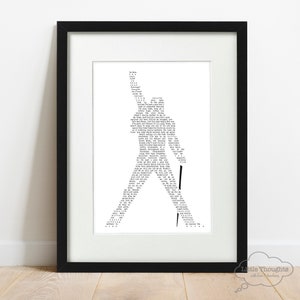 Bohemian Rhapsody Print, Bohemian Rhapsody Song Lyrics Art, Editable ...