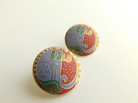Laurel Burch Earrings "Kindred Cats" #T8 - image 2