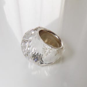 Swarovsky Crystal SIGNED DANIEL   Ring #T4