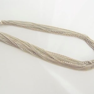 Sterling Silver Multi Chain Necklace T2 image 2