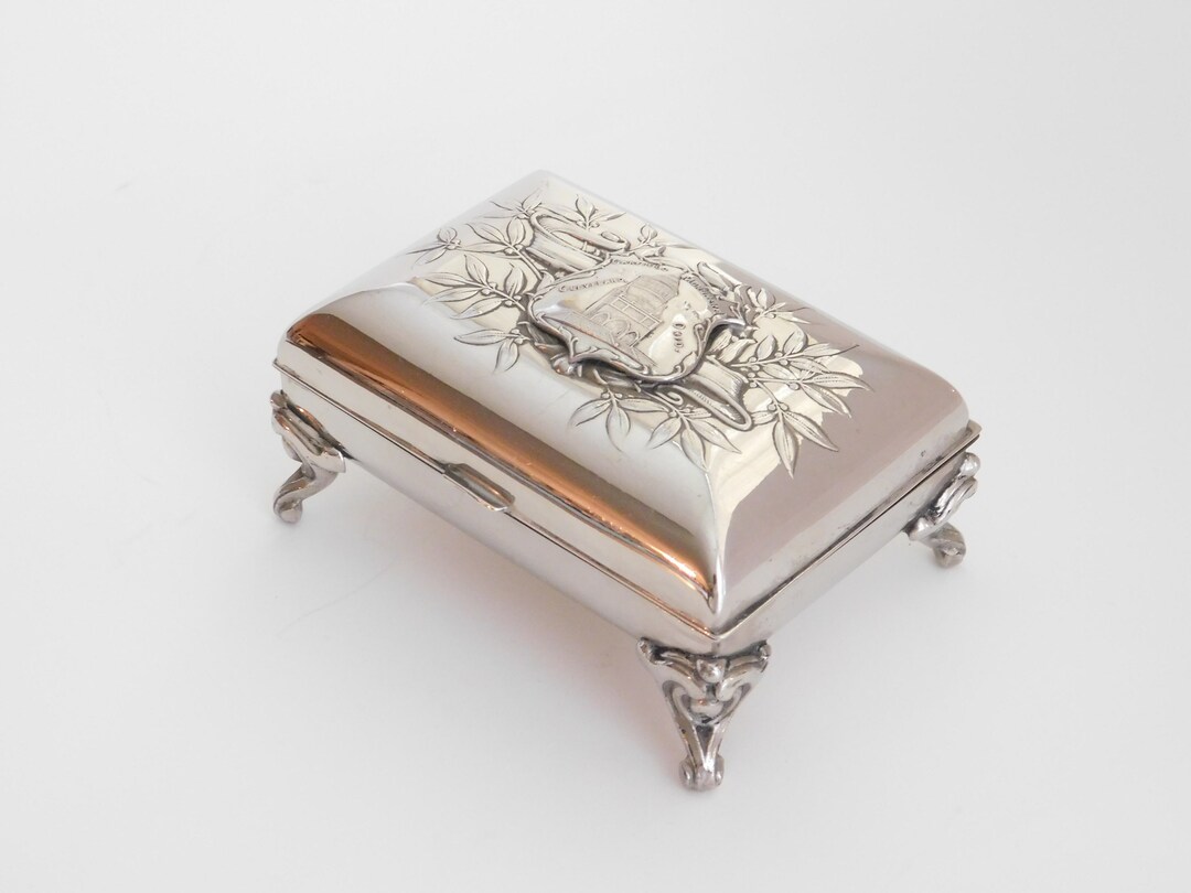 Commemorative Trinket Box Keepsake Box Ohio Grover Cleveland Etsy