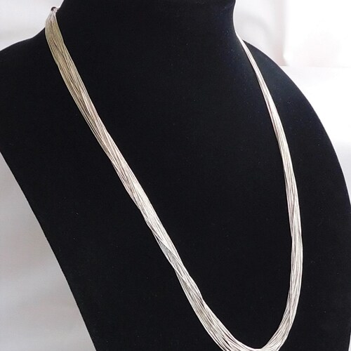 Shops 20 Strand Liquid Silver Necklace T4