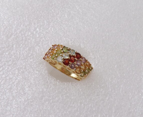 Multi Gem Ring Size 7      T15 - image 6