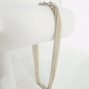 Sterling Silver Multi Chain Necklace T2 image 5