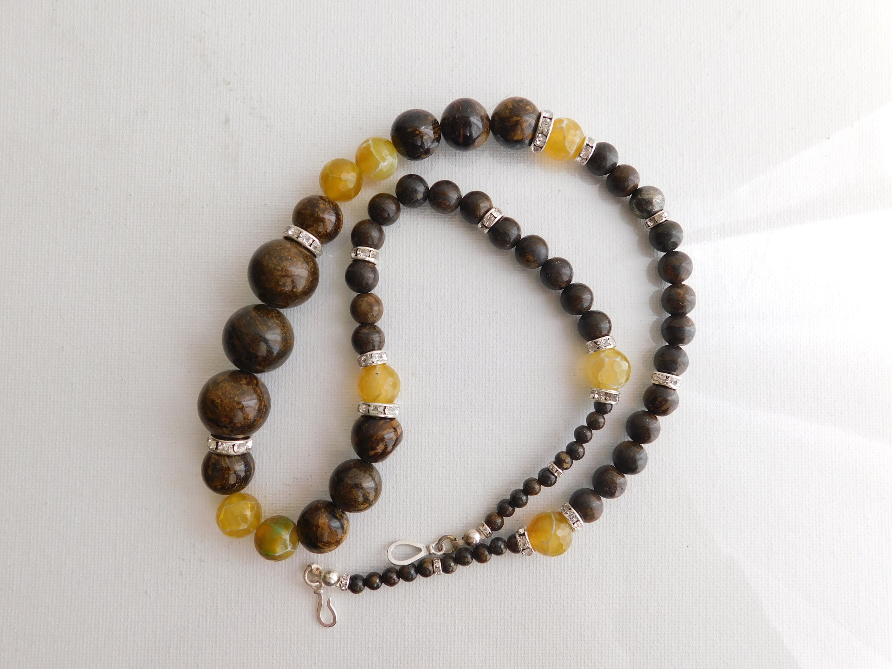 Natural Stone and Sterling Silver Jewelry Set T12 - Etsy