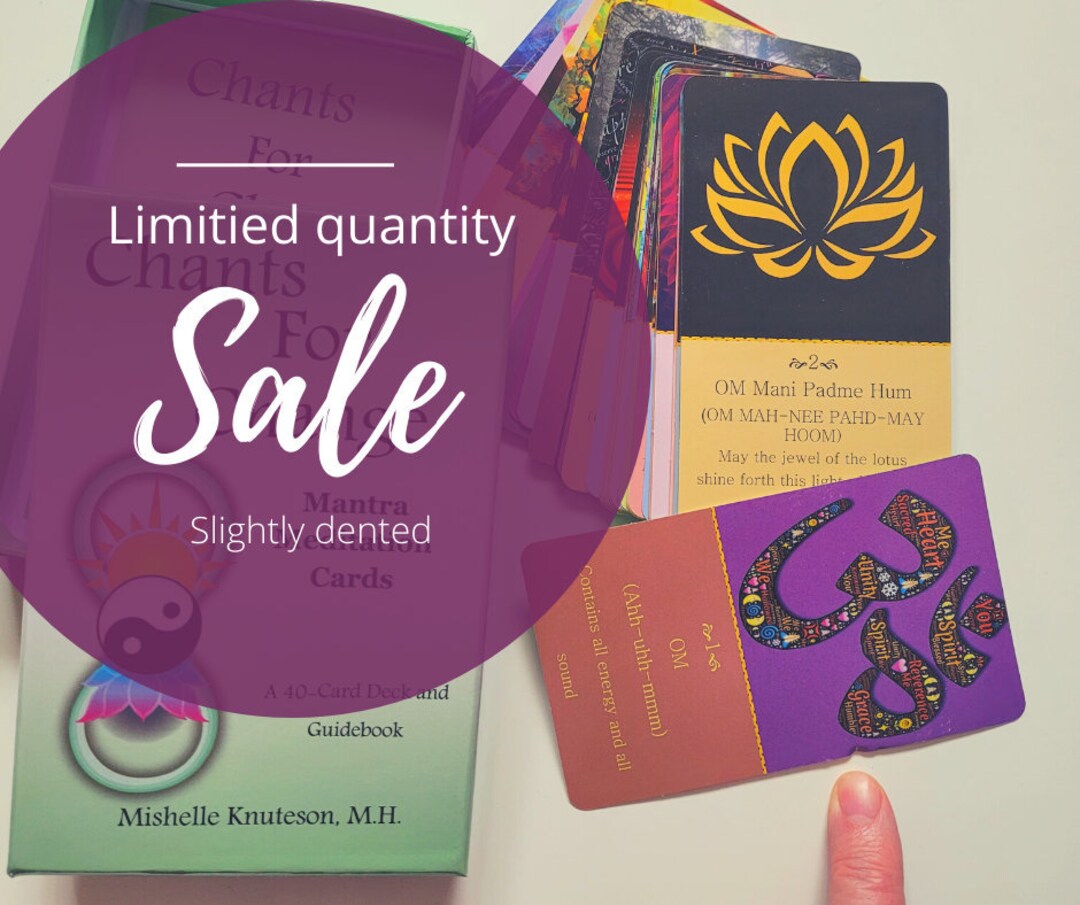 Chants for Change Sanskrit Mantra Oracle Deck ~ CLEARANCE Slightly