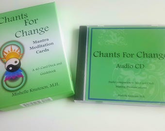 Chants for Change Sanskrit Mantra Oracle, Affirmation card deck and pronunciation CD