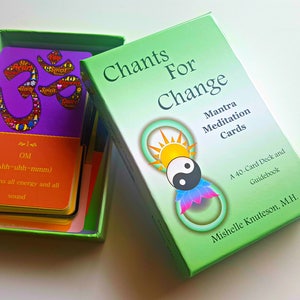 Chants For Change Sanskrit Mantra Oracle deck 40 Life Changing Affirmations image 2
