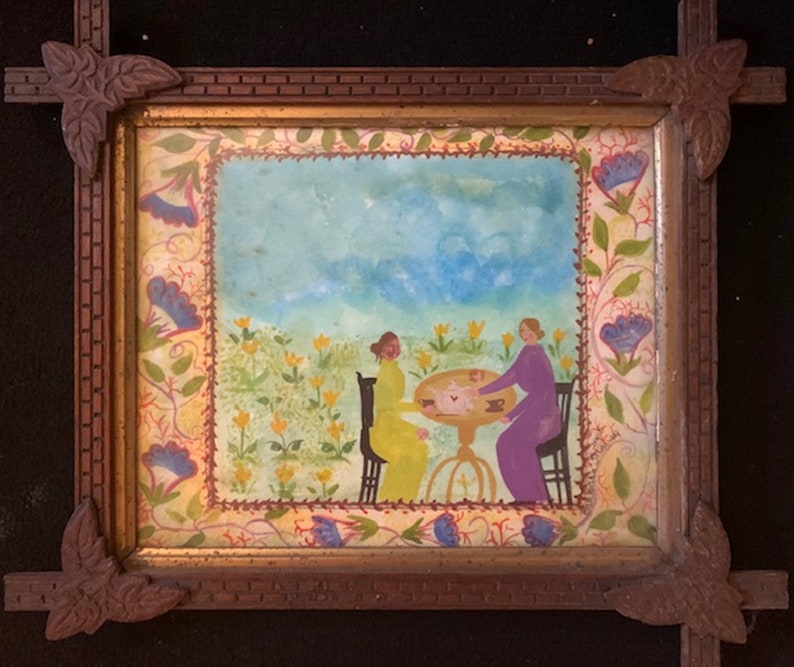 Pennsylvania Folk Art Barbara Strawser Original Painting Etsy