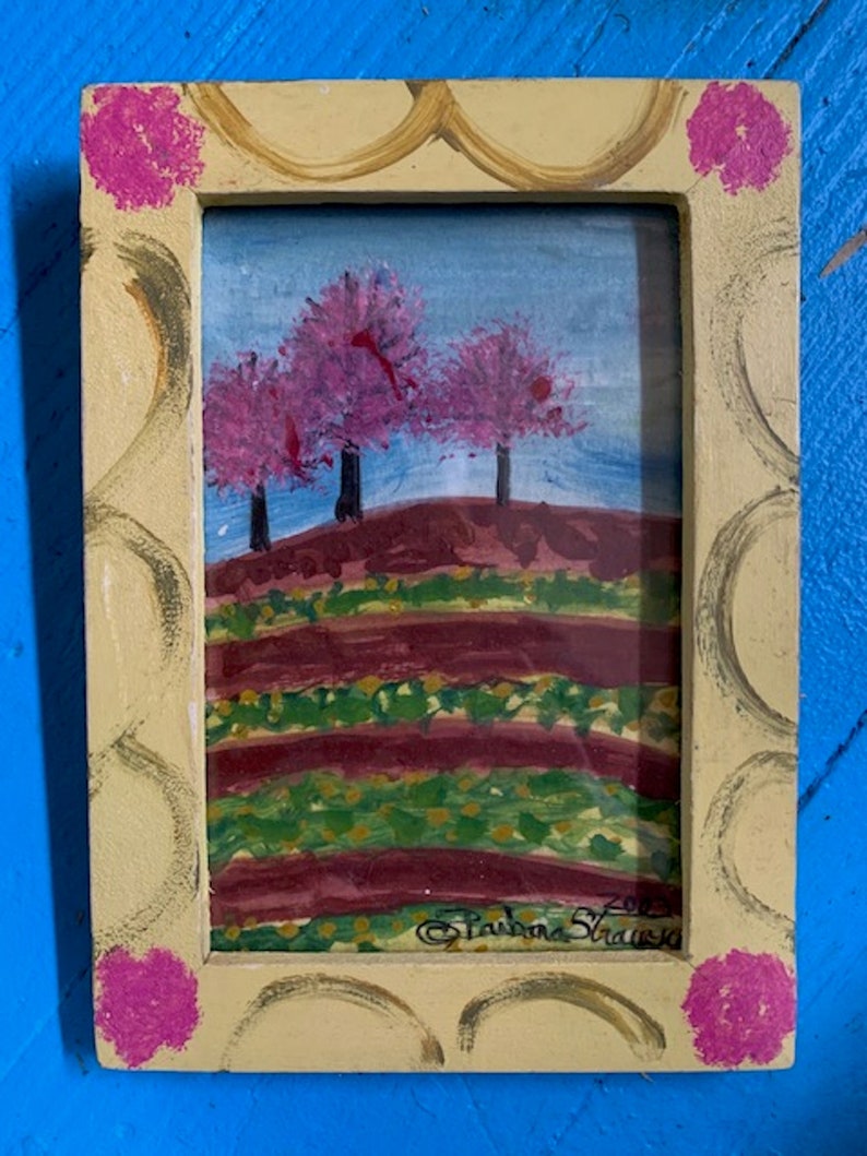 ORIGINAL Barbara Strawser, Folk Painting Etsy