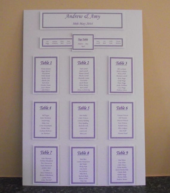 Wedding Seating Plan Signage — Little Ivory Wedding Stationery Ireland