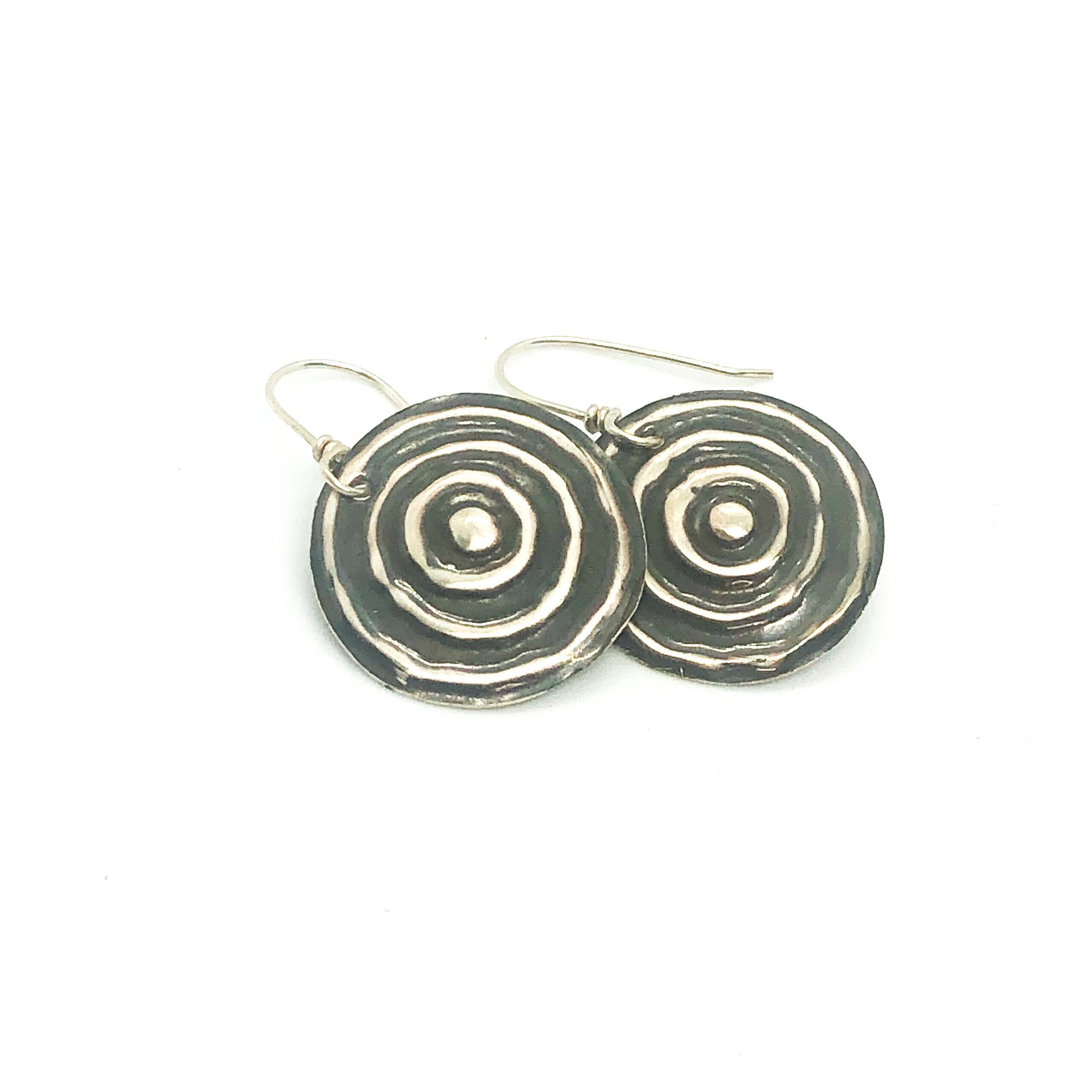 Earrings Medium Waterhole Sterling Silver - Sonia Pallett main image 1