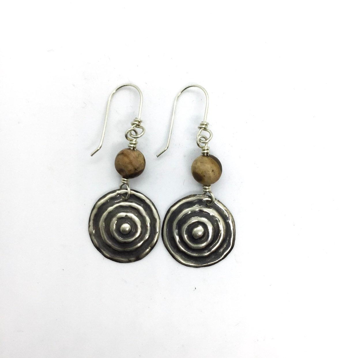 Earrings Medium Waterhole Sterling Silver - Sonia Pallett