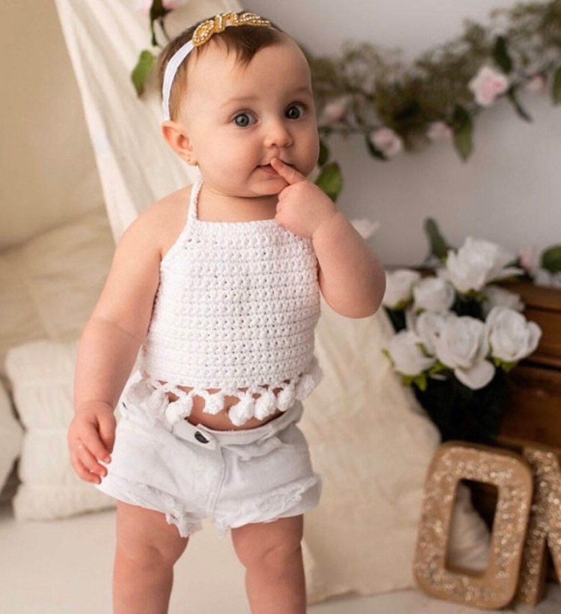 The Kristen Top Baby Crop Top Toddler Crop Top Made to Etsy