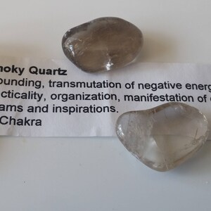 SMOKY QUARTZ TUMBLED stone
