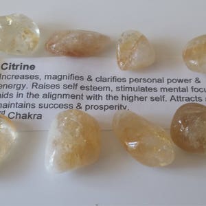CITRINE TUMBLED STONE