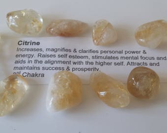 CITRINE TUMBLED STONE