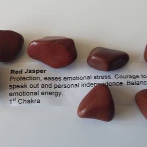 RED JASPER TUMBED stone
