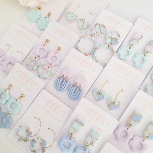 Maddie Collection | POLYMER CLAY EARRING | Handmade Statement Dangle Earring