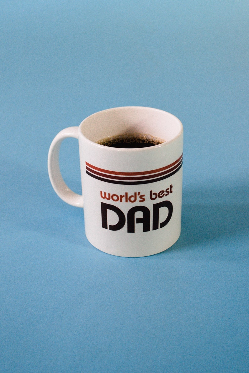 World's Best Dad Mug Throw Back image 1