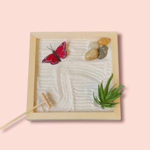 Miniature Zen Garden, Table Top Zen Garden Kit, Meditation
