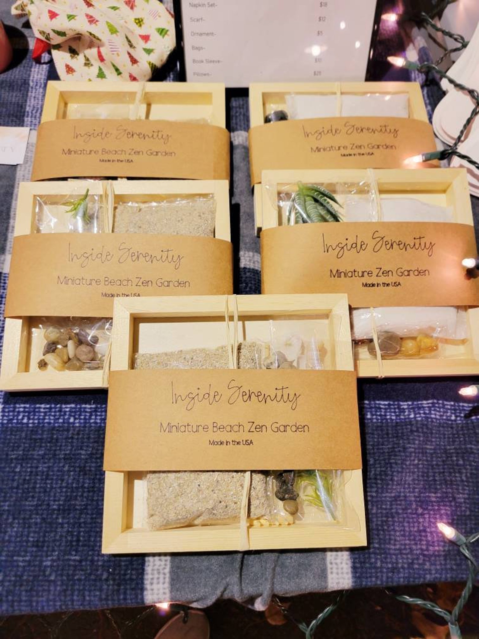 Miniature Beach Themed Zen Garden, Table Top Zen Garden Kit, Meditation Etsy