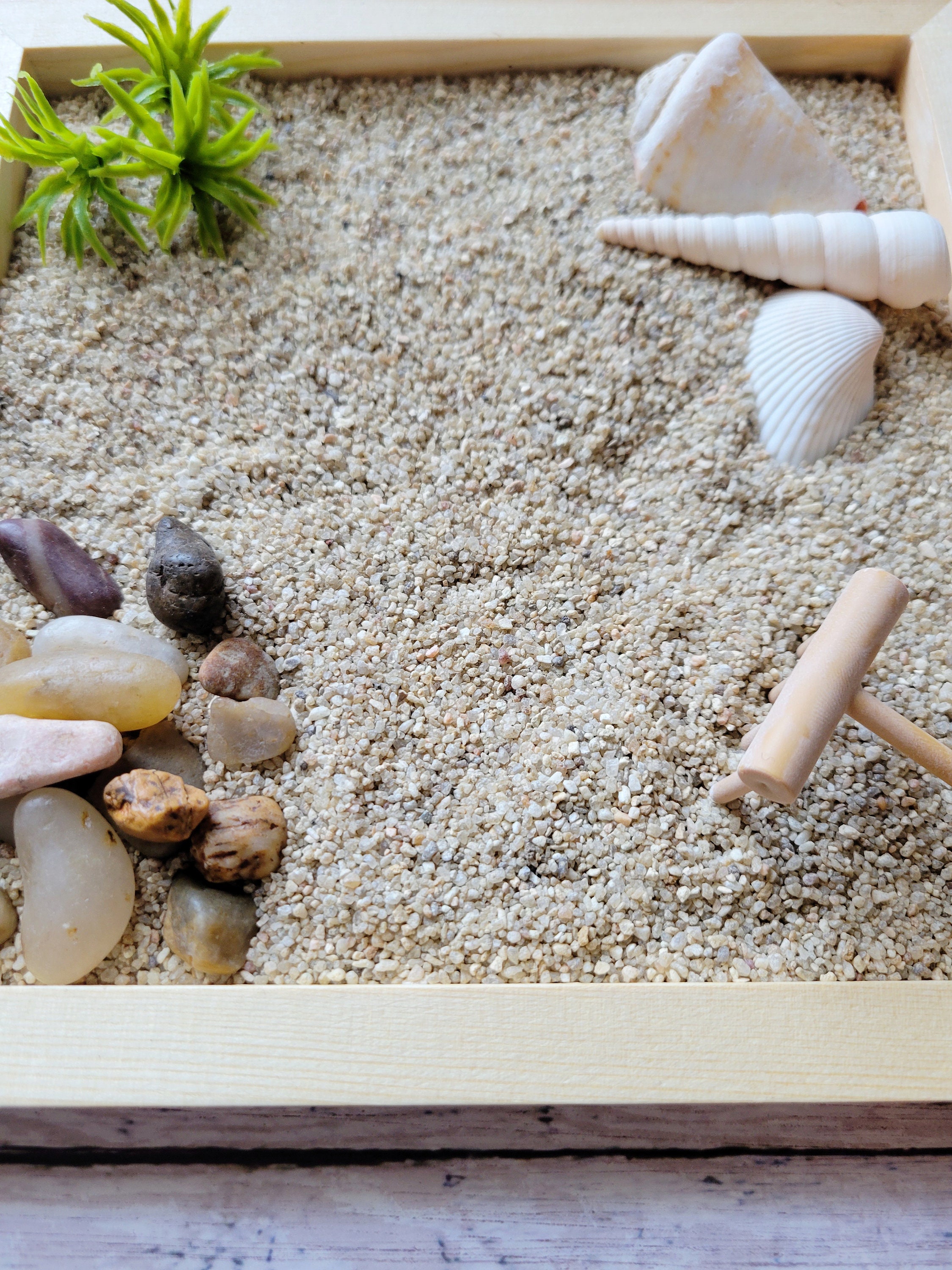 Miniature Beach Themed Zen Garden, Table Top Zen Garden Kit, Meditation Etsy
