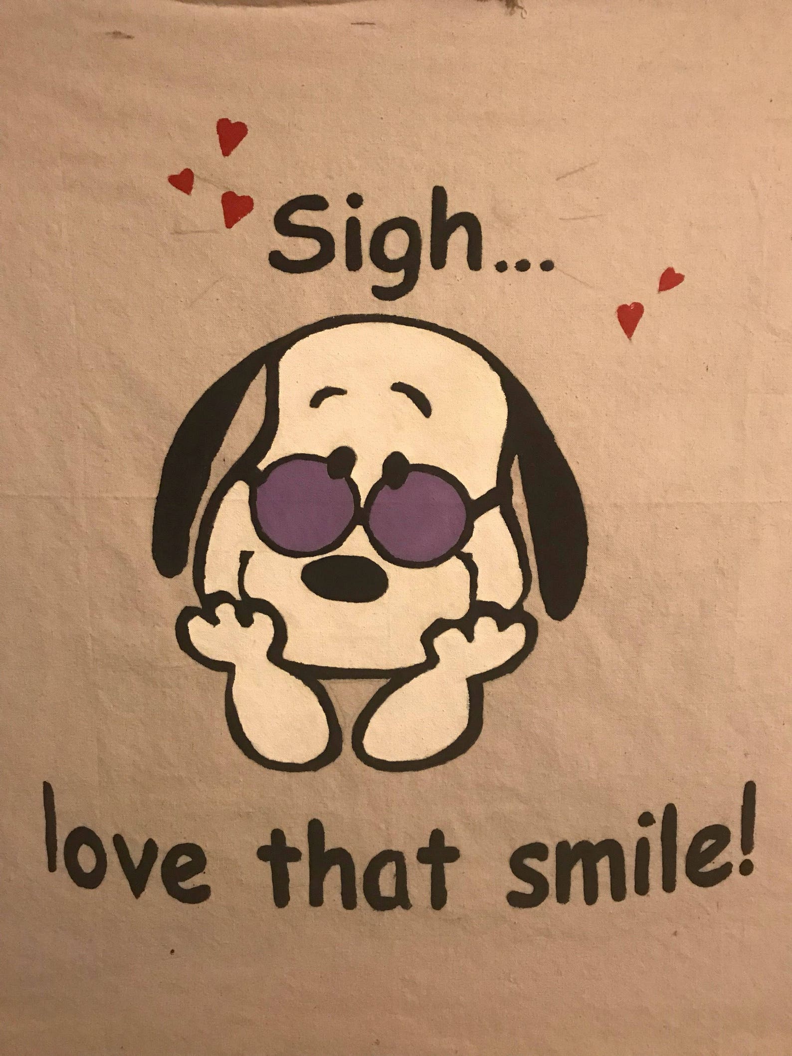 Snoopy Fan Art Hand Painted Tire Cover Etsy