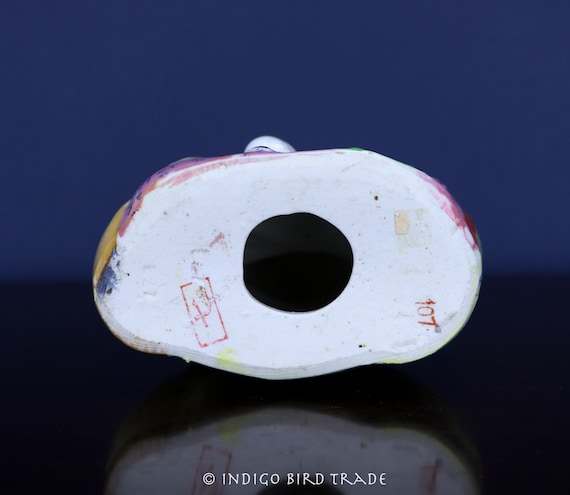Antique Porcelain Laughing Buddha With Children Statue | Vintage