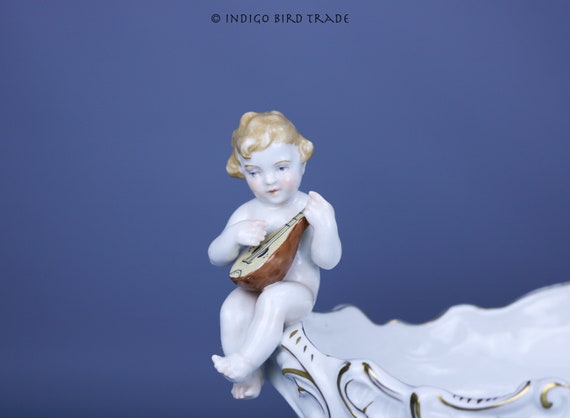 19th Century Von Schierholz Germany Porcelain Centerpiece Footed