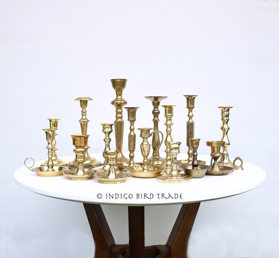 Rare BALDWIN Solid Brass 7 Candle Holder Candelabra - NEW Condition - Estate