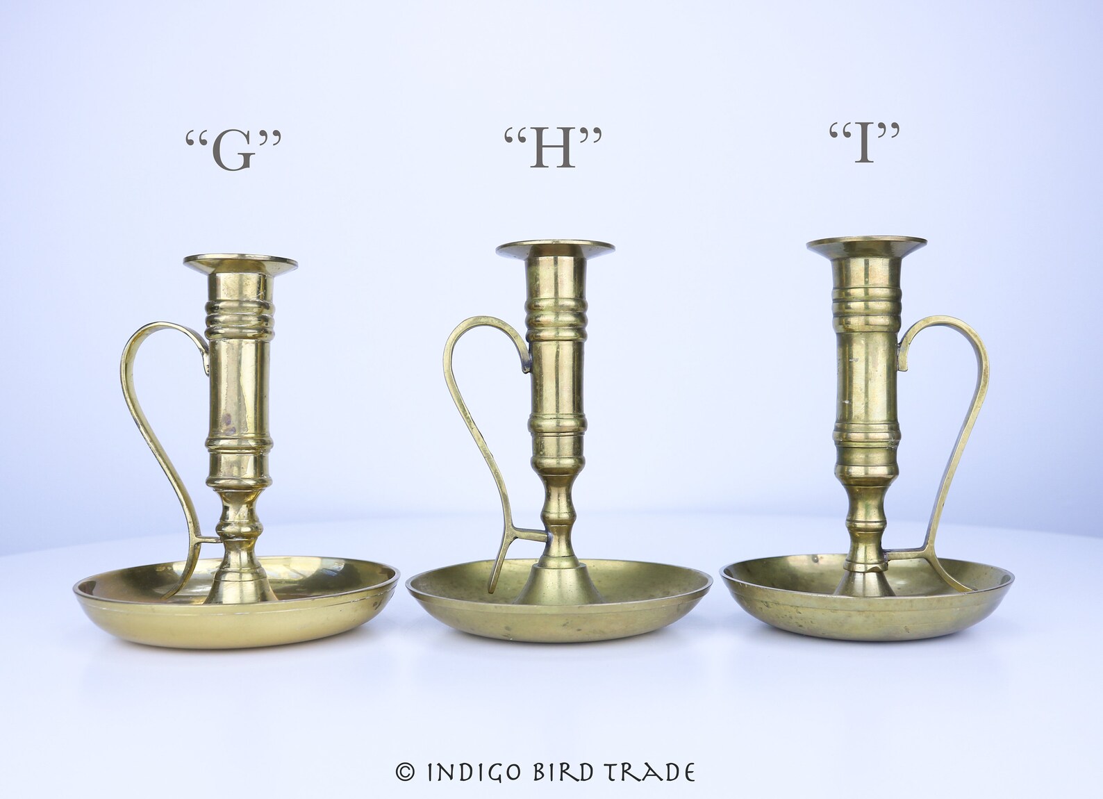 Vintage Brass Chamber Candlestick Antique Candle Holder With Etsy