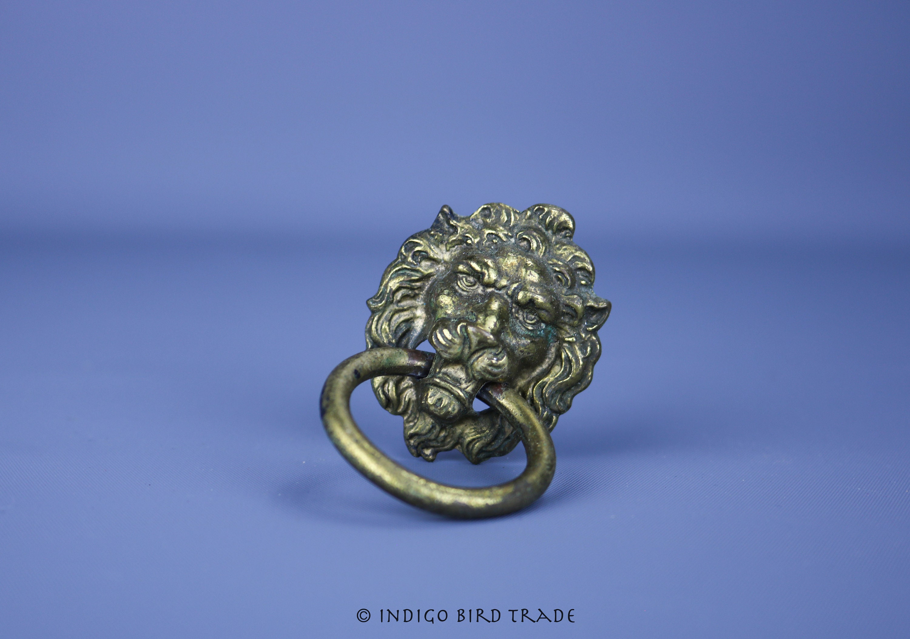 Set of 12 Antique Metal Lion Head Ring Pulls by Keeler Brass Etsy