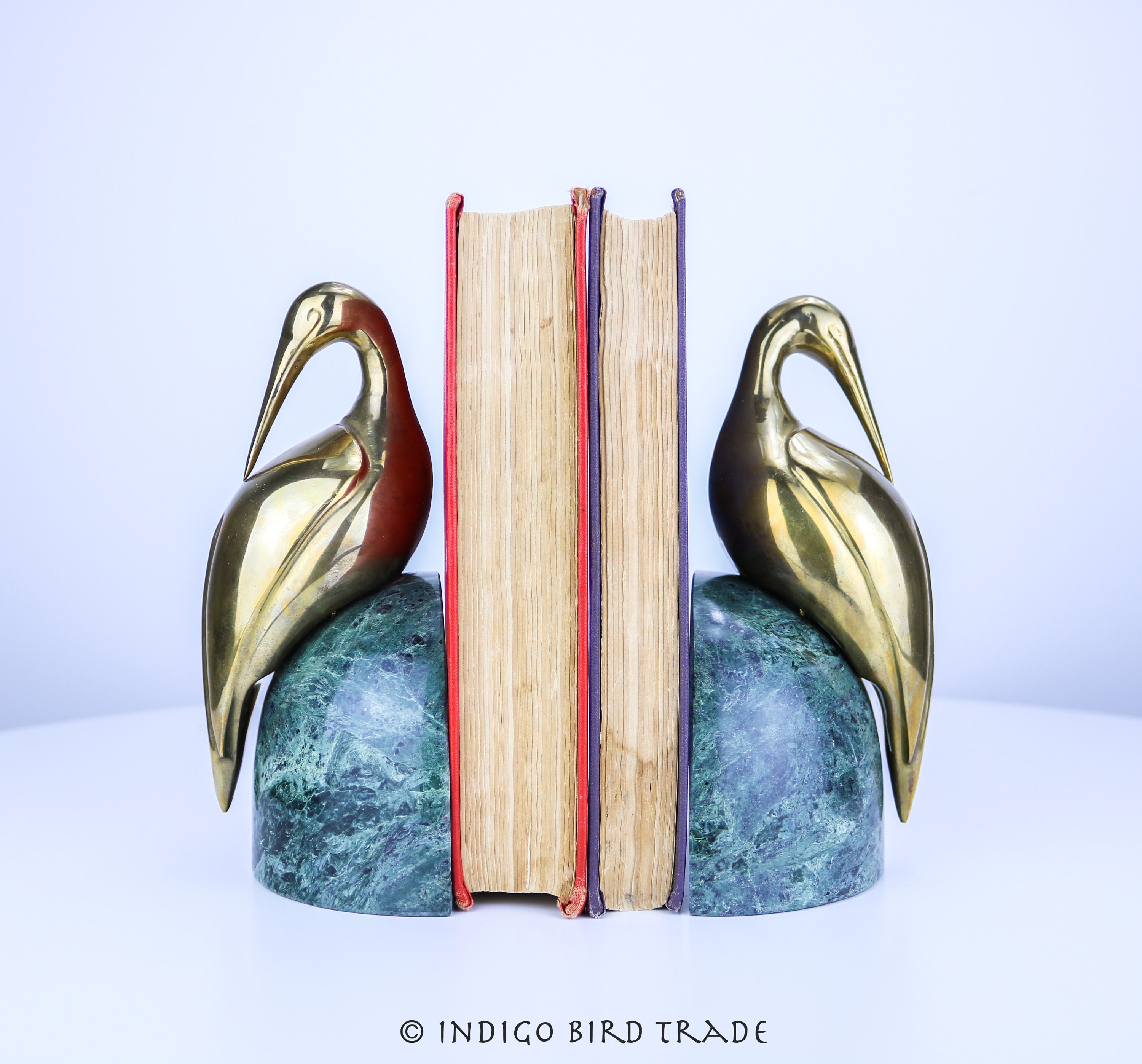 Magnificent Pair of Art Deco Pelican Bookends Vintage Brass - Etsy Canada