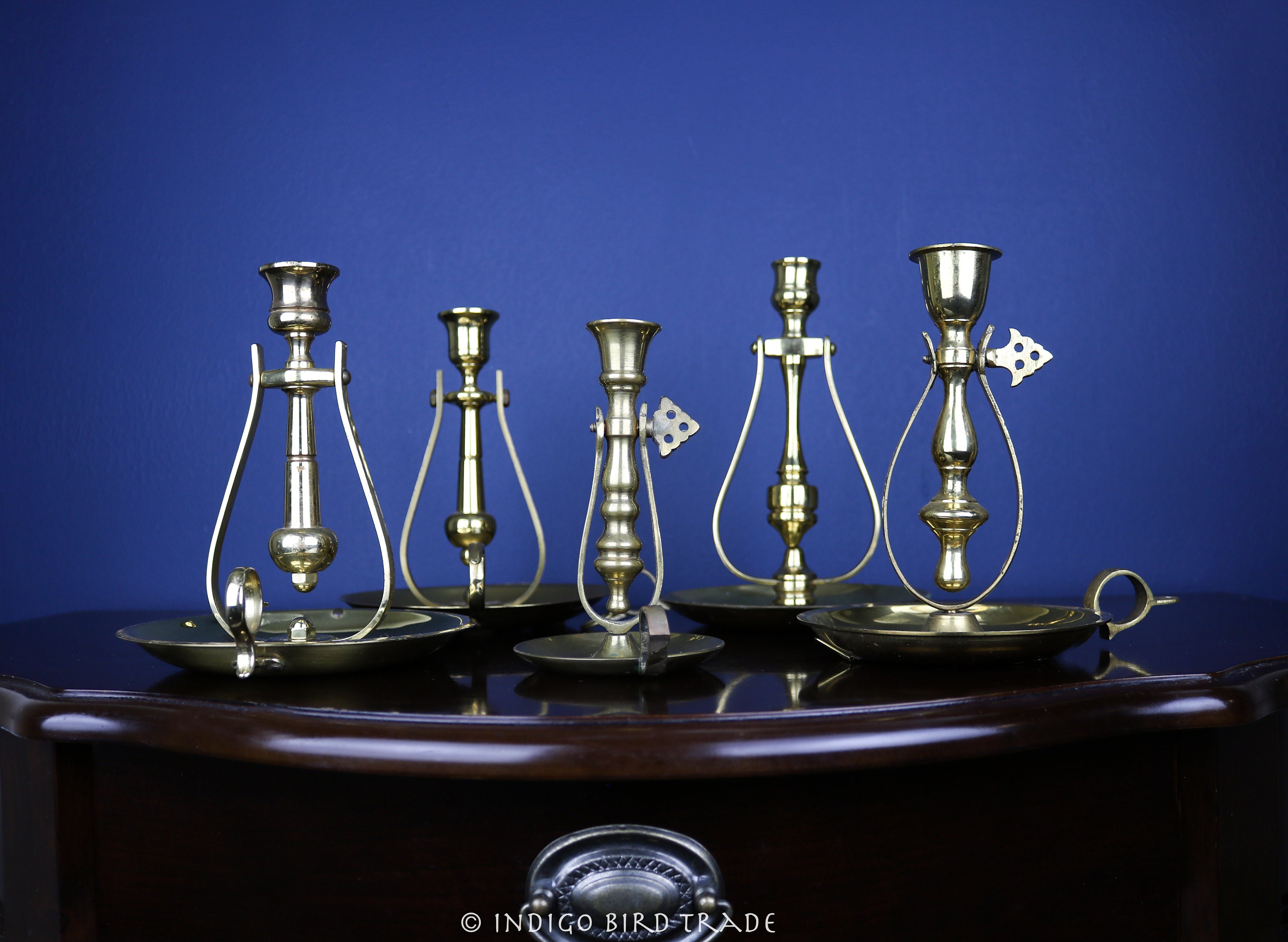 Solid Brass Ship Gimbal Candle Holder Gyro Type 2 Point Leveling