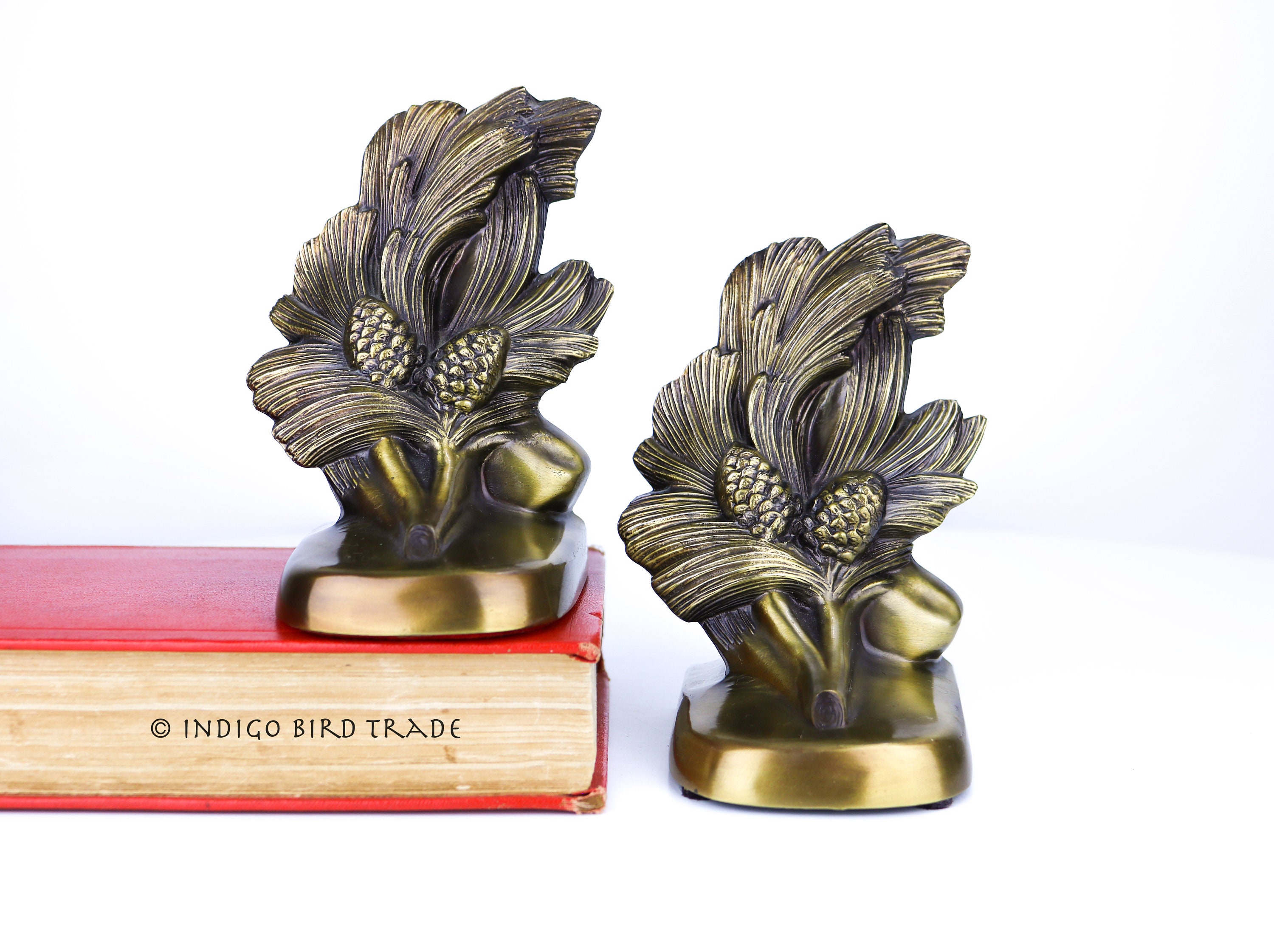 Pinecone Bookend Set of 2