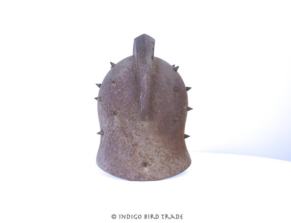 Vintage Metal Gladiator Helmet Fullsize | Antique… - image 4