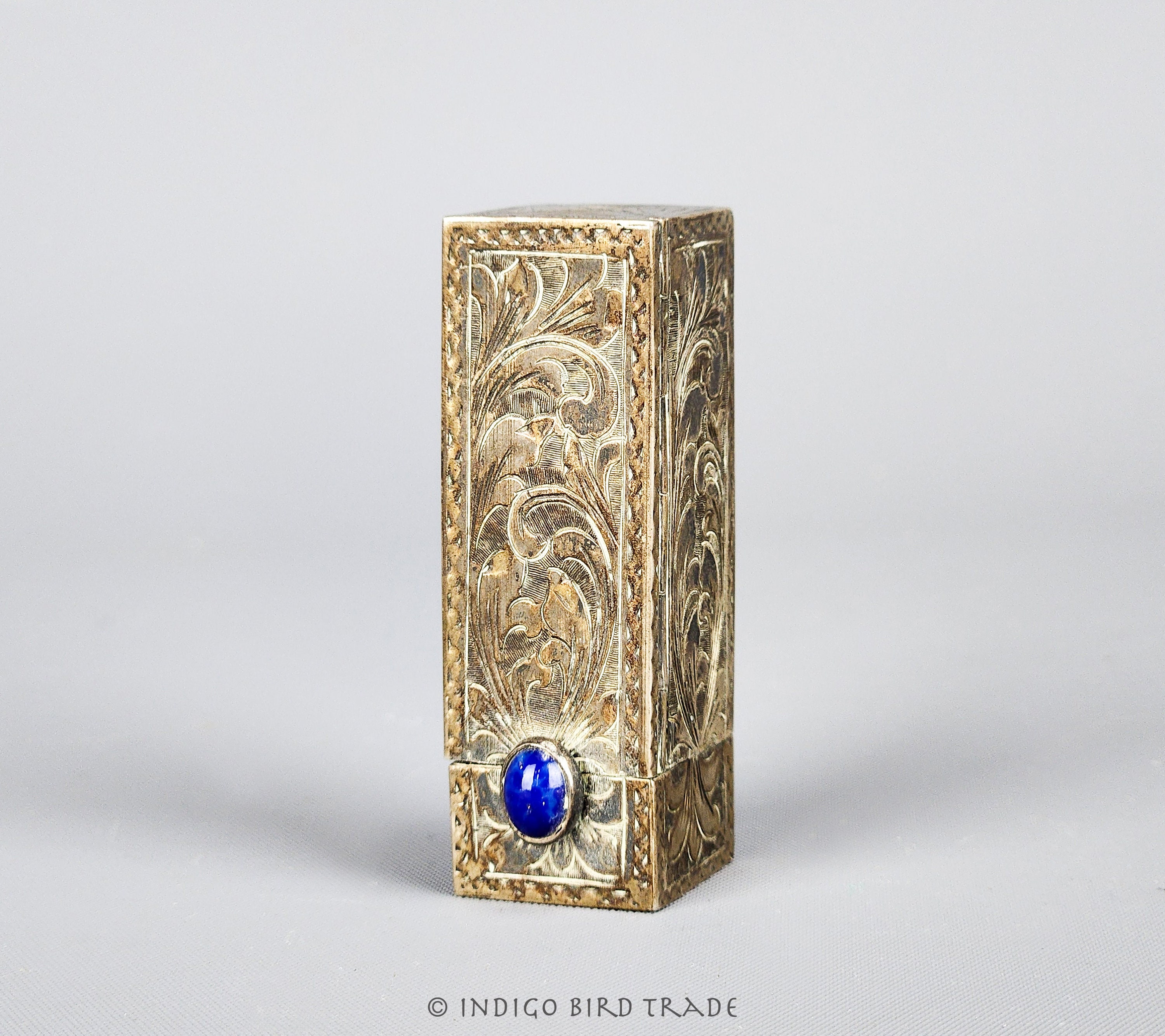 セール中】1950年ヴィンテージシルバートーンリップスティックホルダー