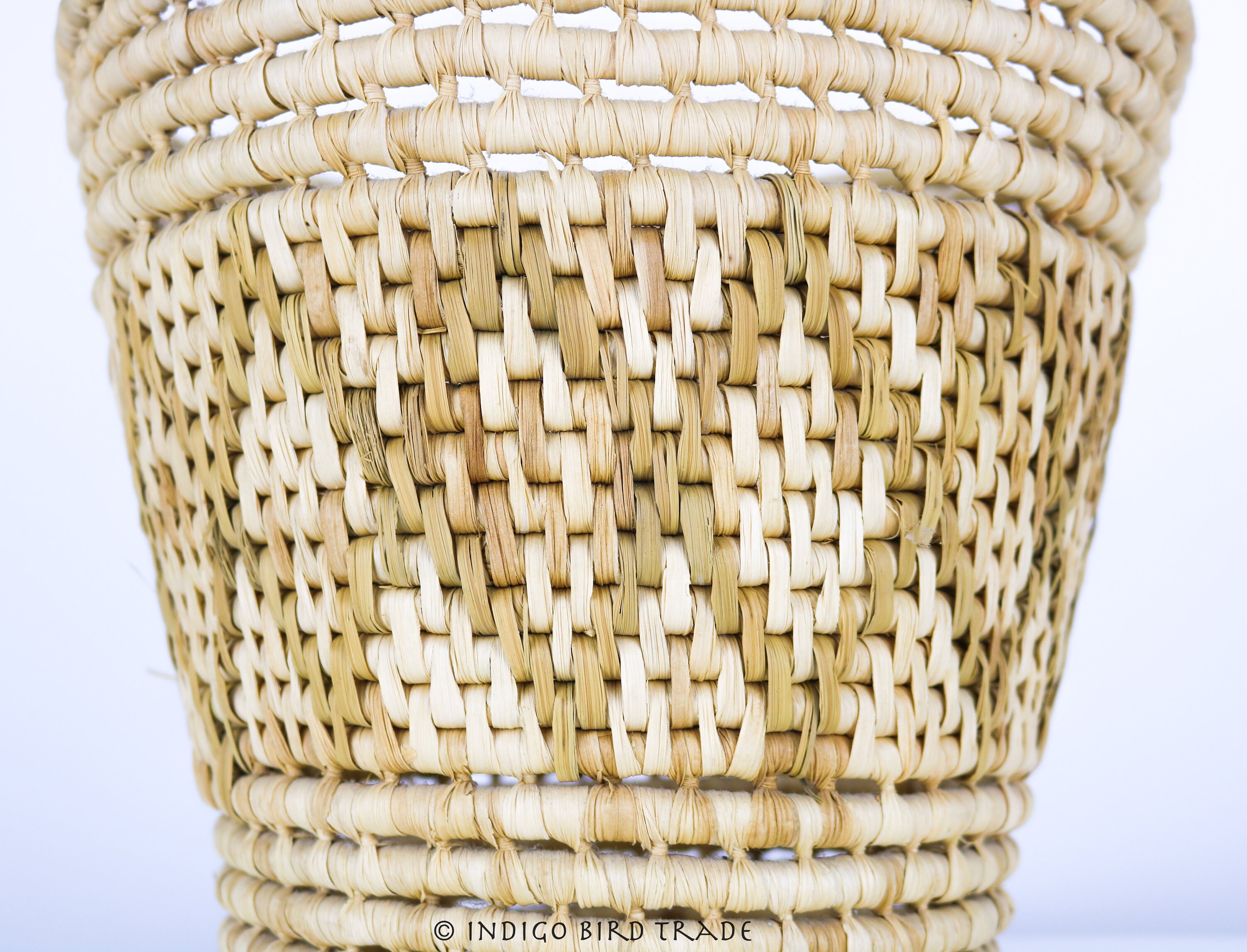 Large Vintage Wicker Plant Basket Antique Hand Woven Planter Etsy