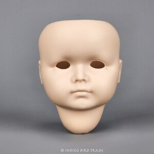Vintage Bisque Doll Head Kammer Reinhardt 117 Mold Star of David K R Marking | Porcelain Doll Head Pierced Ears Sculpture Unfinished Parts