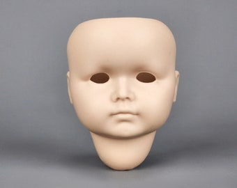 Vintage Bisque Doll Head Kammer Reinhardt 117 Mold Star of David K R Marking | Porcelain Doll Head Pierced Ears Sculpture Unfinished Parts