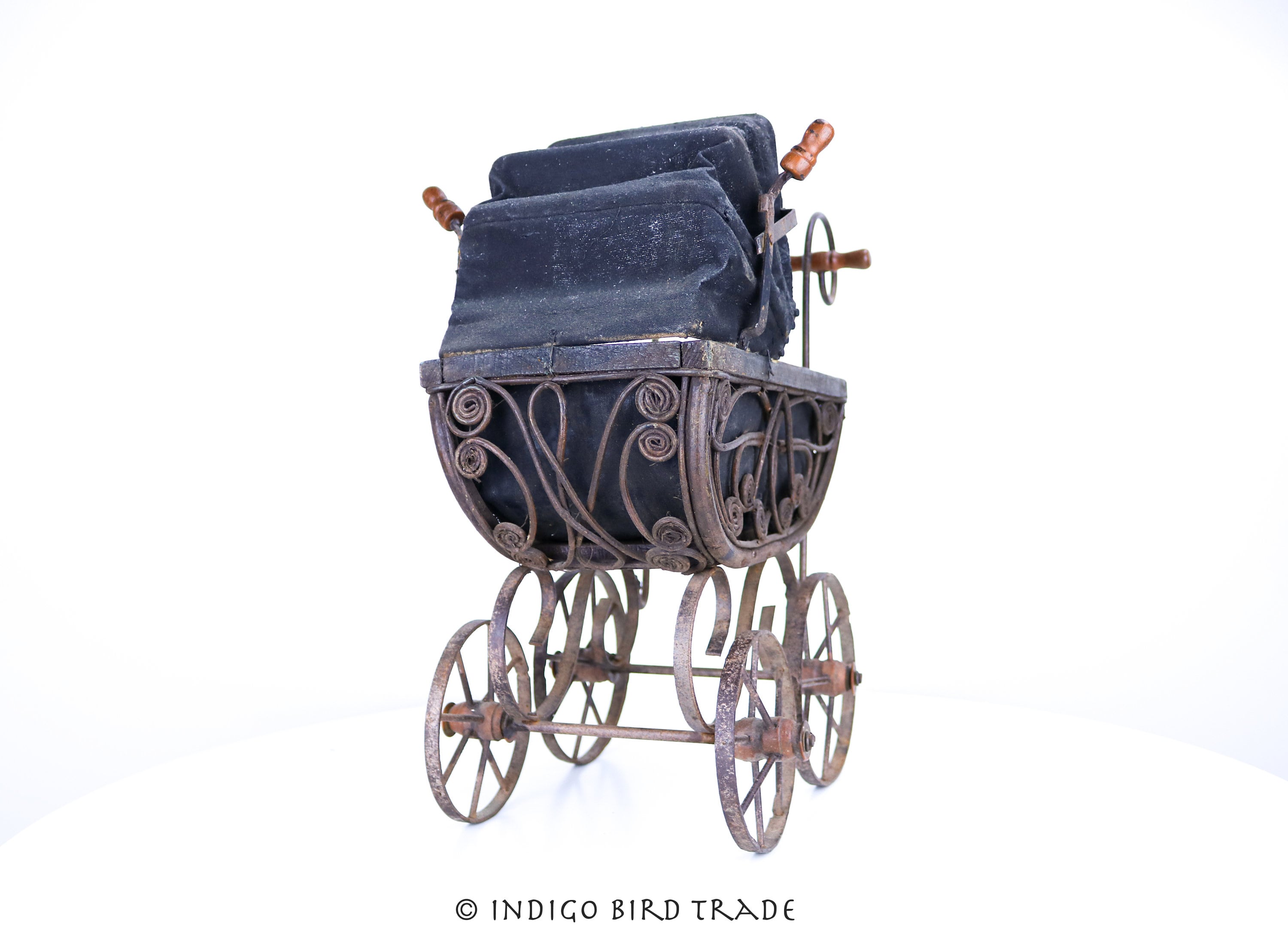 Vintage Wicker Baby Stroller Antique Doll Buggies Vintage Doll