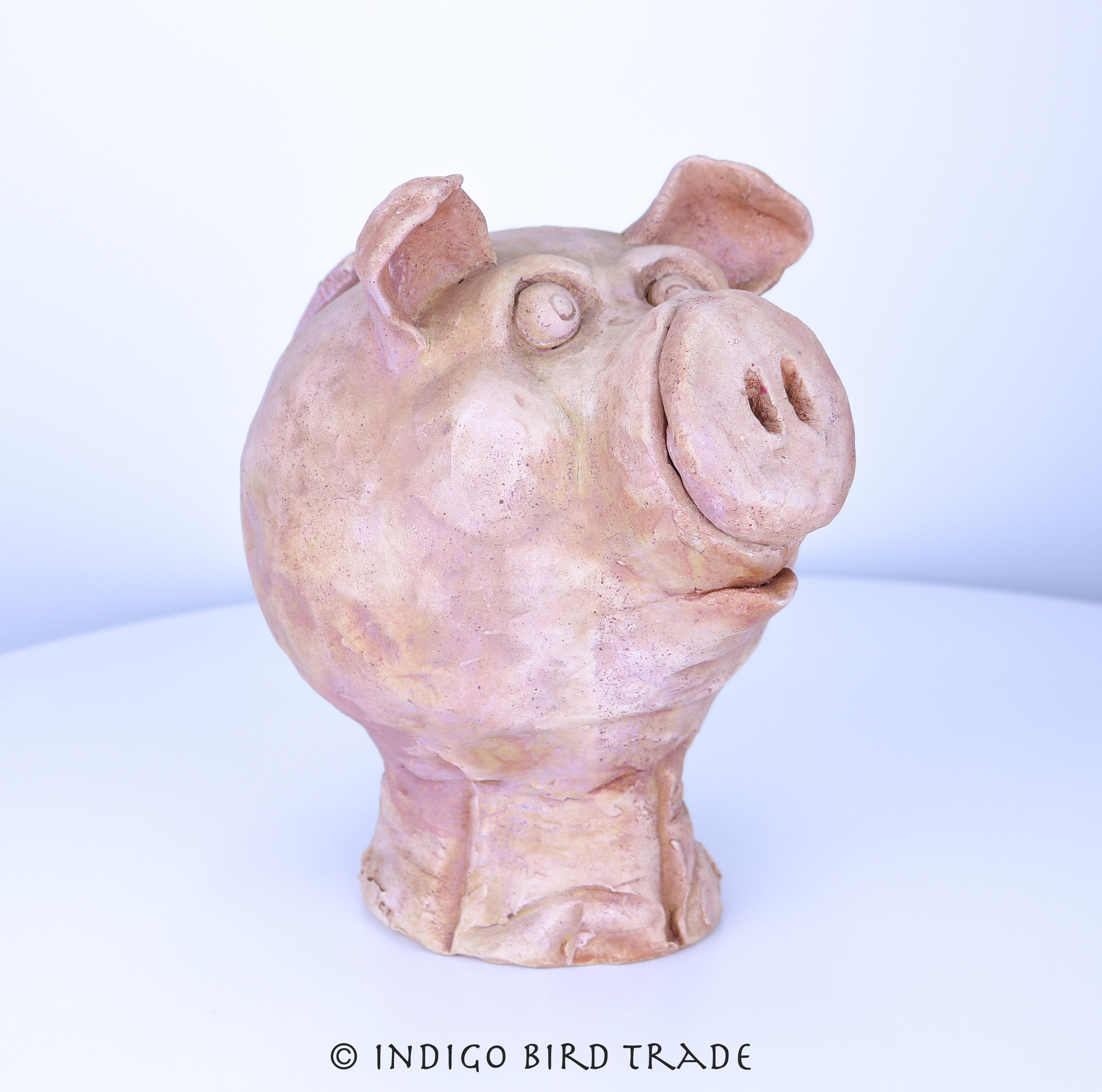 Large Vintage Funny Clay Piggy Bank Art Pottery Pig Coin - Etsy Hong Kong Large Vintage Funny Clay Piggy Bank Art Pottery Pig Coin - Etsy Hong Kong