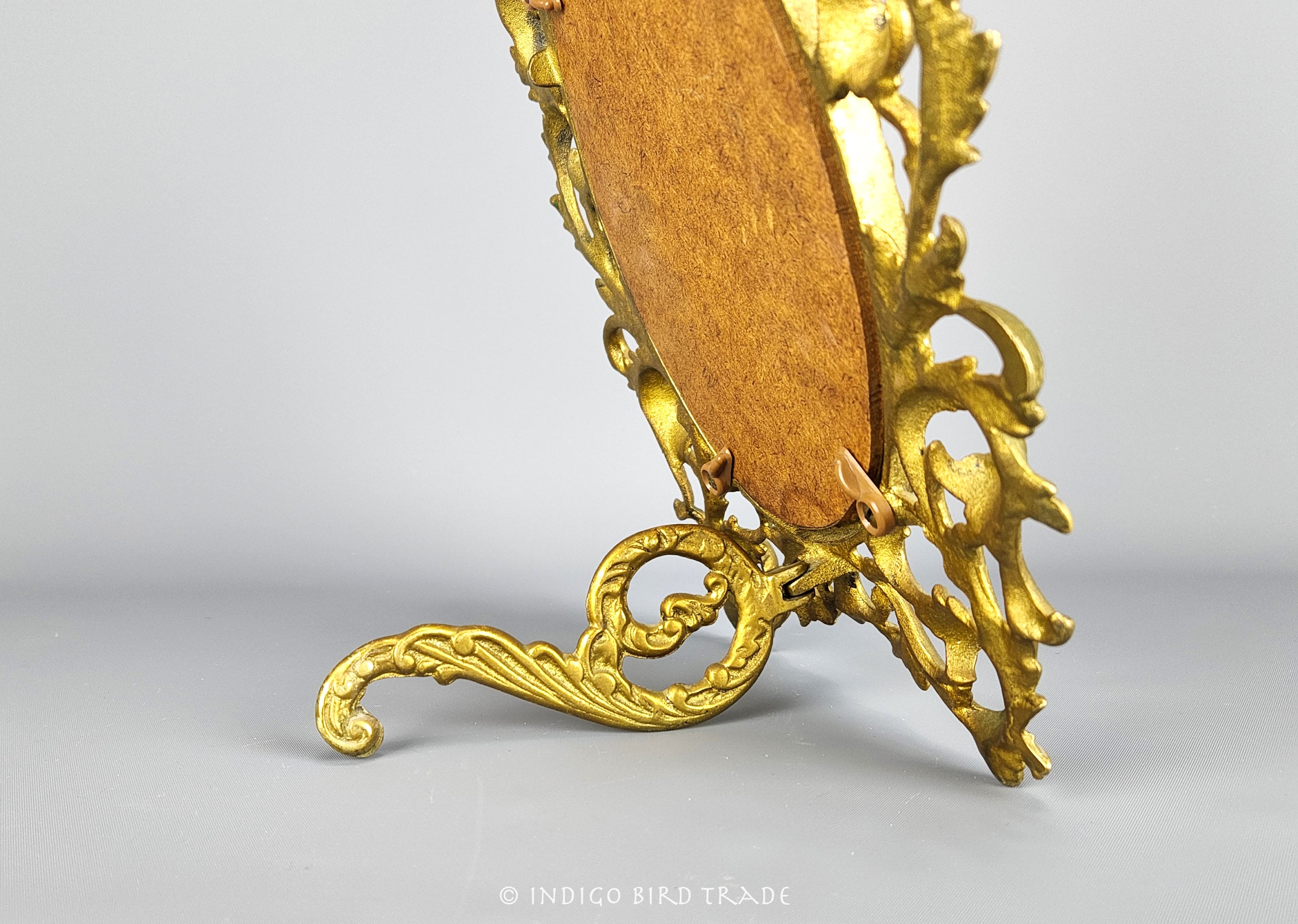 19世紀のフランス アンティーク壁掛け高級豪華鏡 修復必要 ゴールド