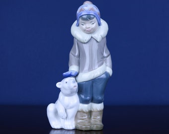 リヤドロ スノーボード少年の磁器製置物「これは楽しい」#8263 - Etsy 日本