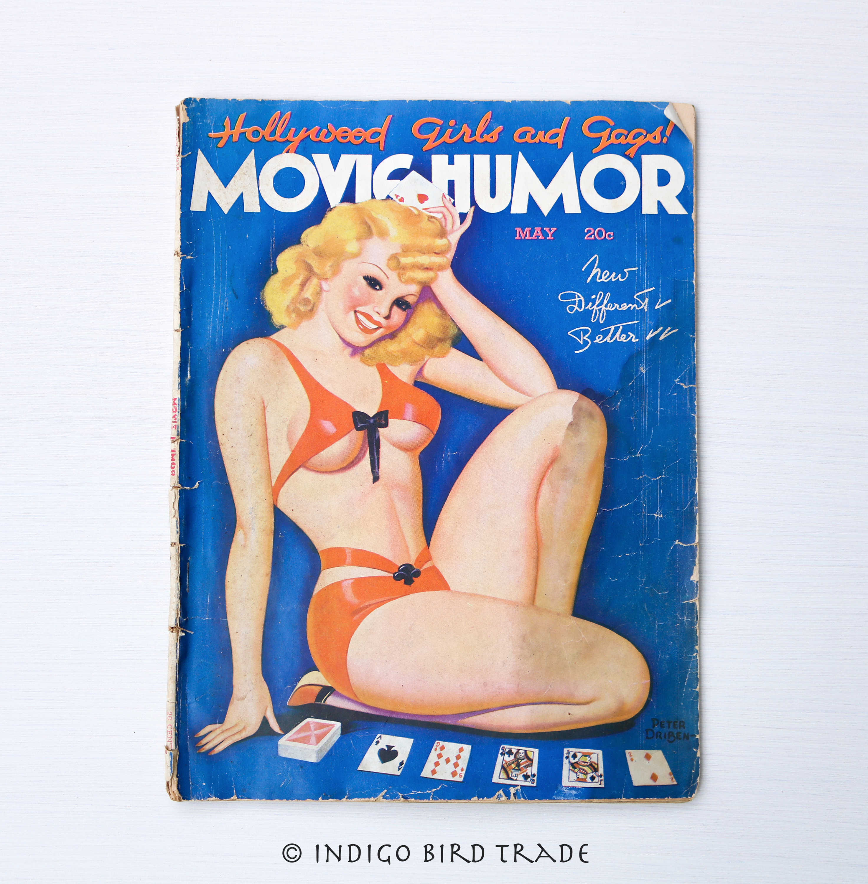 May 1938 Movie Humor Magazine Vintage Pin up Hollywood Girls picture photo